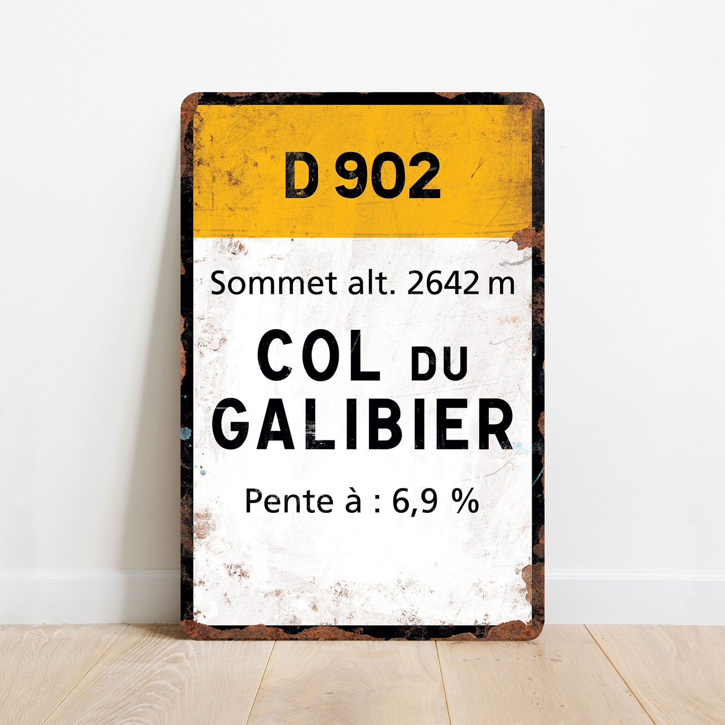 Col du Galibier - Vintage metalskilt