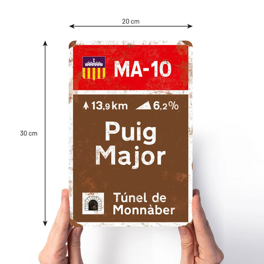 Puig Major - Vintage metalskilt