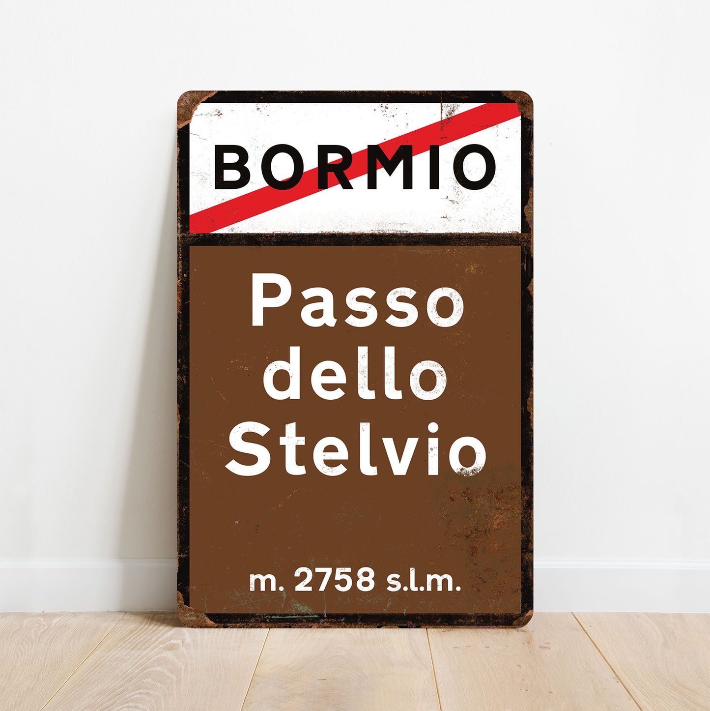 Passo dello Stelvio - Vintage metal sign