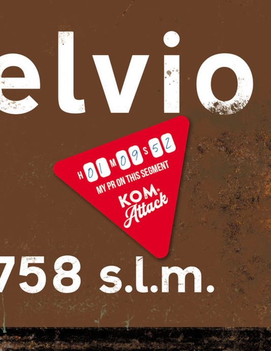 Passo dello Stelvio - Vintage metalen bord