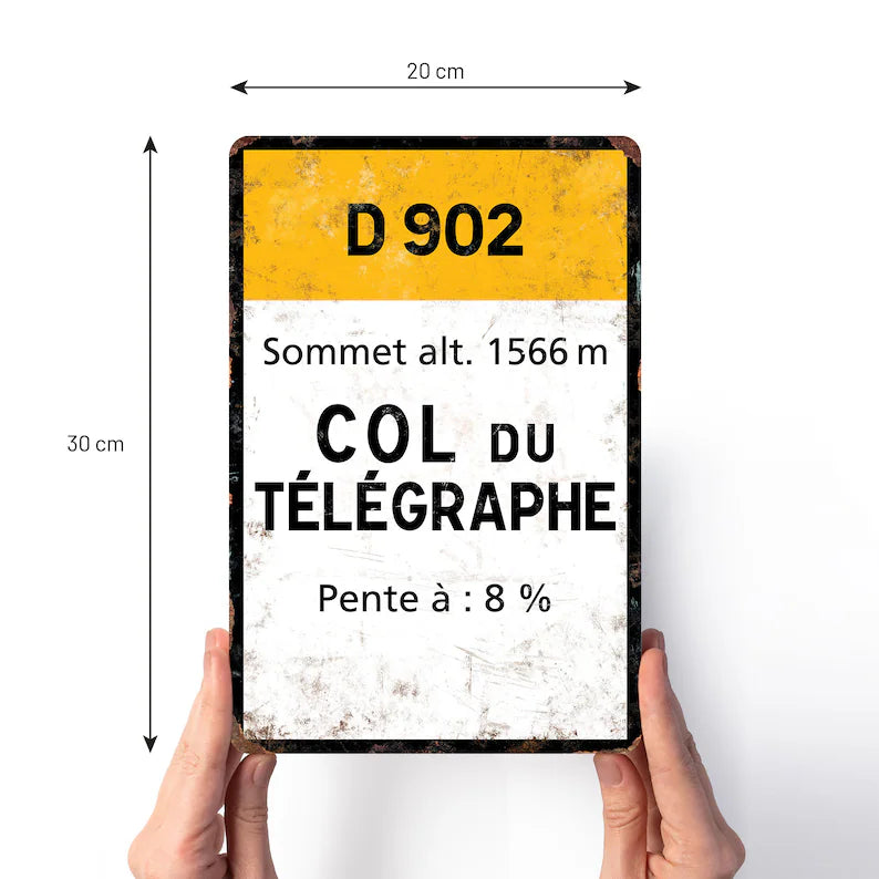 Col du Galibier - Vintage metal sign