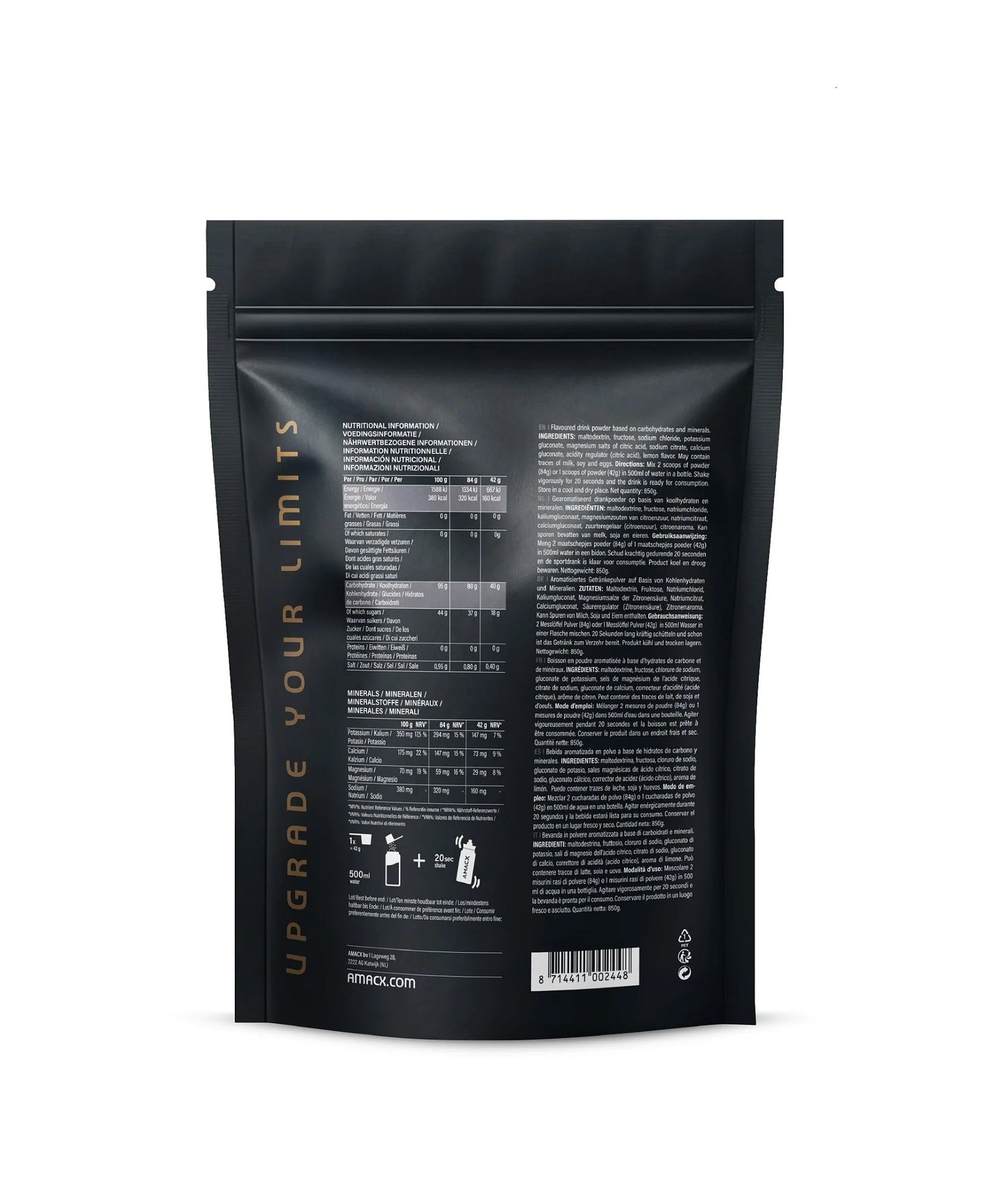Amacx Turbo Drink Vandmelon, 2 stk. Turbo Drink inkl. Amacx drikkedunk