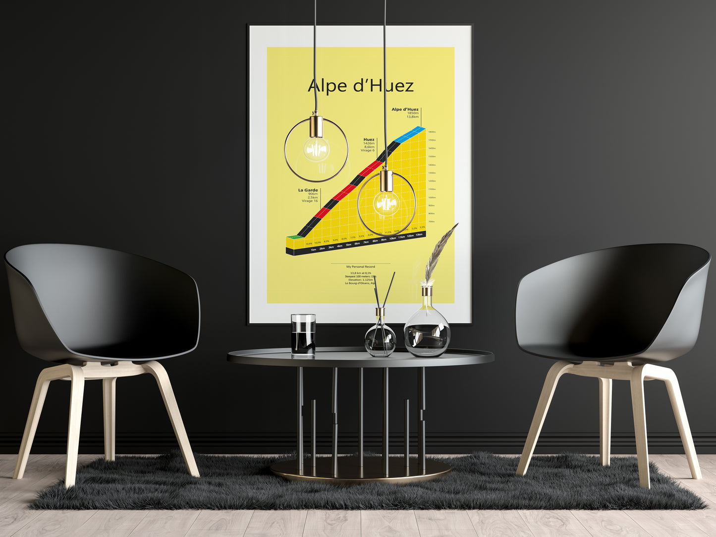 Alpe d'Huez, climb poster