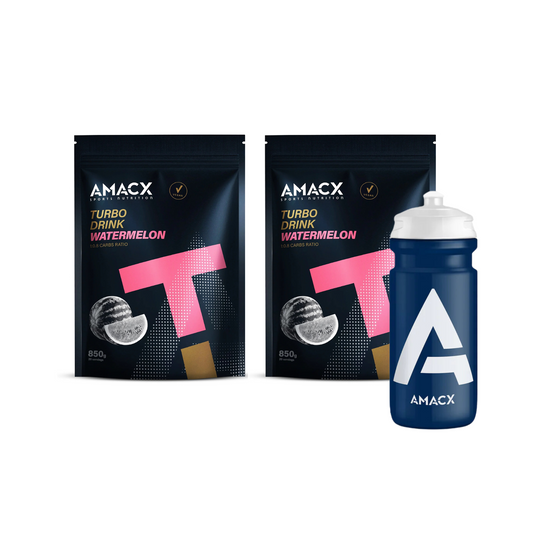 Amacx Turbo Drink Vandmelon, 2 stk. Turbo Drink inkl. Amacx drikkedunk
