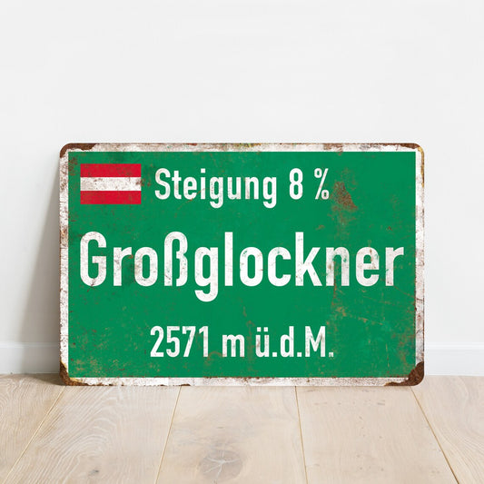 Grossglockner - Vintage metalskilt