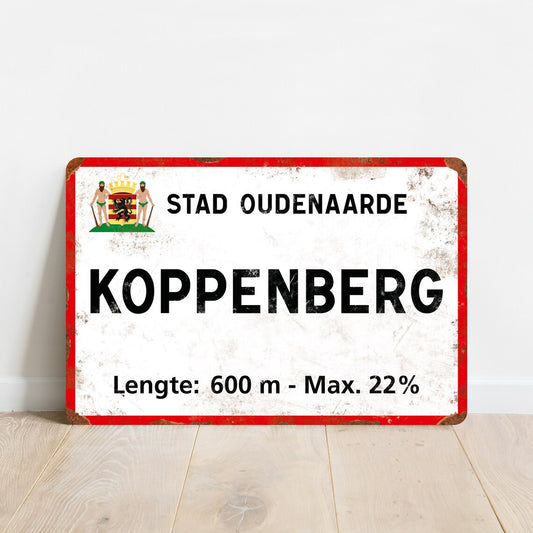 Koppenberg - Vintage metalskilt
