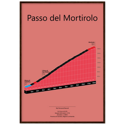 Passo del Mortirolo, poster