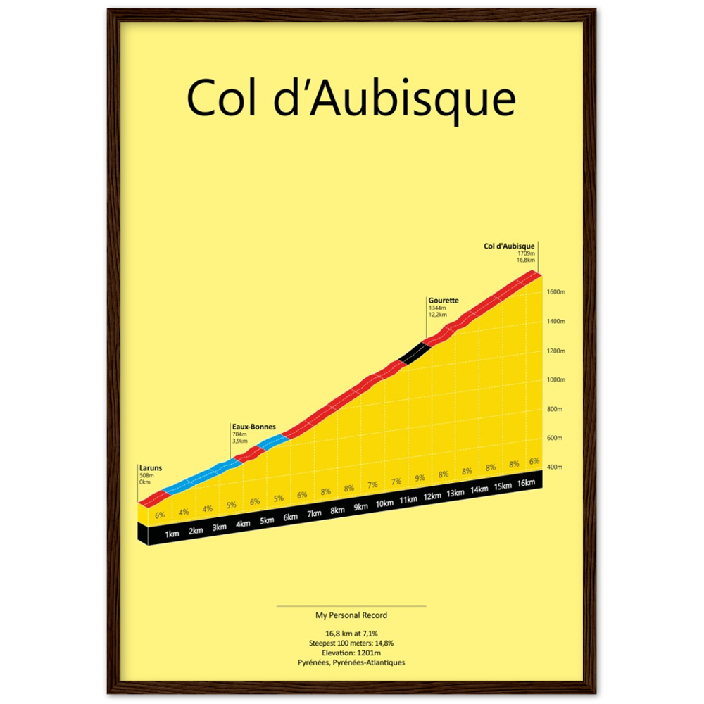 Col d'Aubisque, klimposter