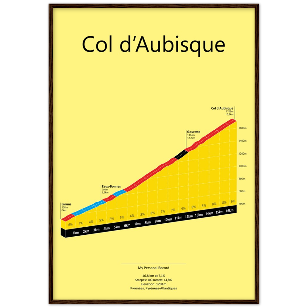 Col d'Aubisque, klimposter